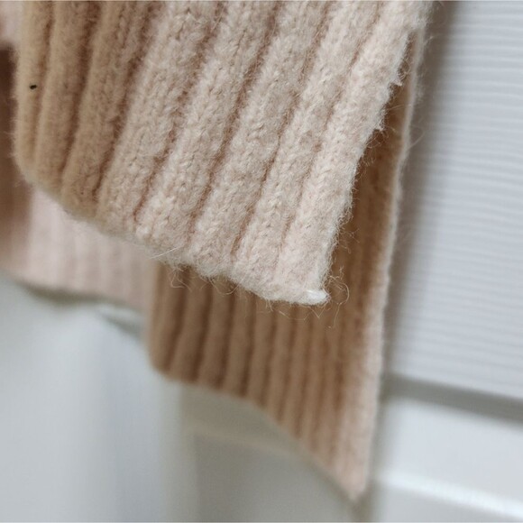 Shrinking Violet Sweater Womens L Pink Alpaca Blend Long Sleeve Crew Soft Boho - Picture 8 of 13